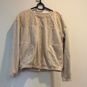 REI Co-op Cozy Cream Quilted Sweatshirt with Front Pockets